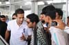 Cricket star Irfan Pathan arrives unexpected at Mangalore Airport